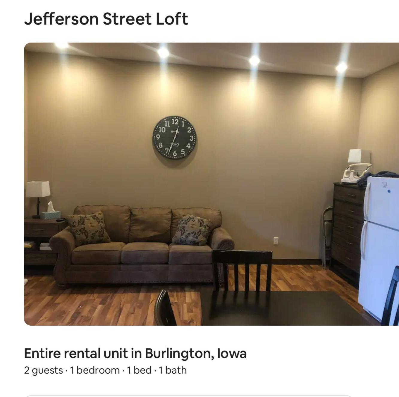 Jefferson Street Loft 20 Day Minimum Stay Burlington Esterno foto